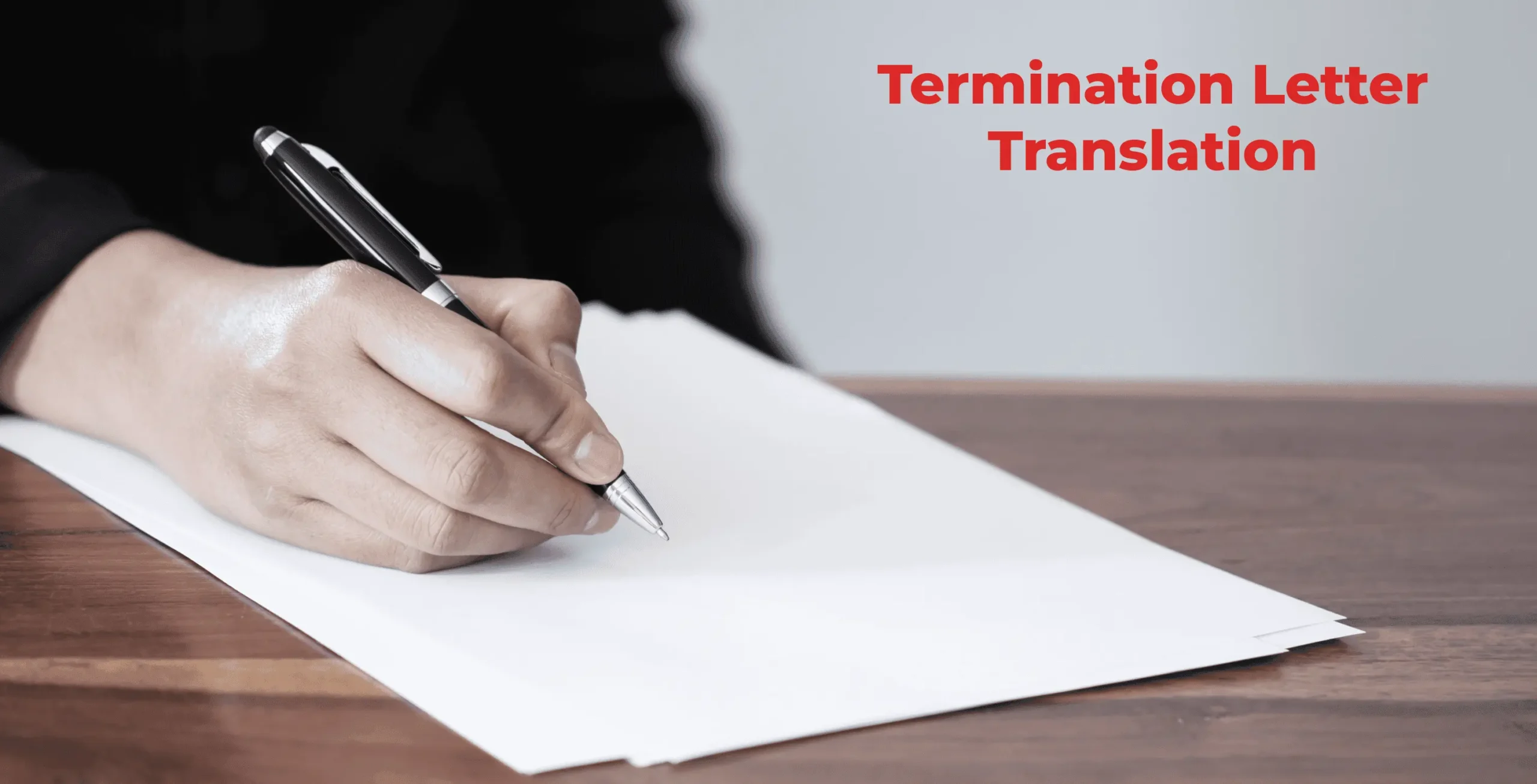 termination letter translation