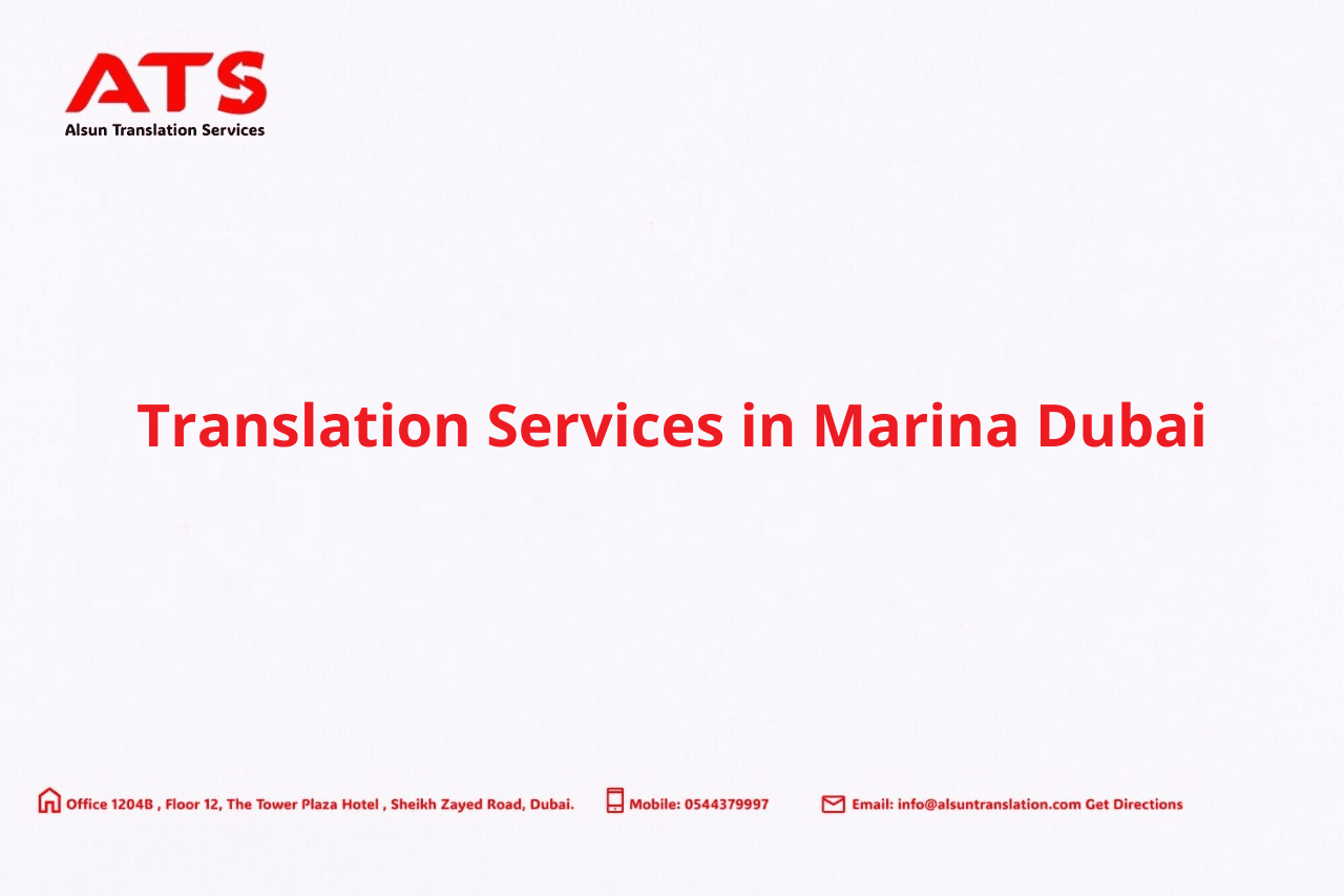 Translation Services in Marina Dubai