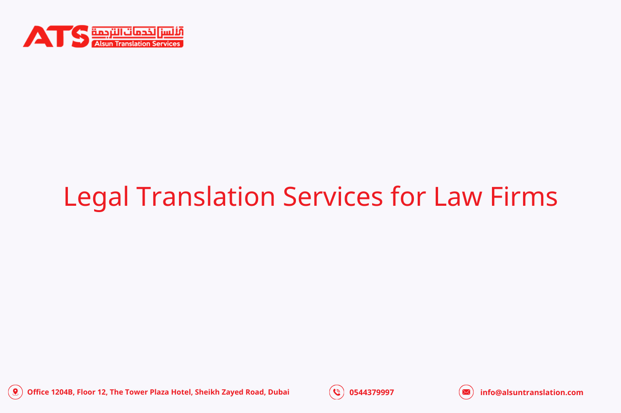 Legal Translation Services for Law Firms