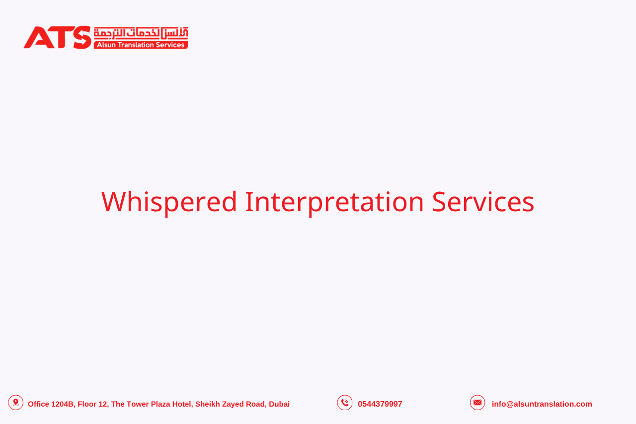 Whispered Interpretation Services Whispered Interpretation Services